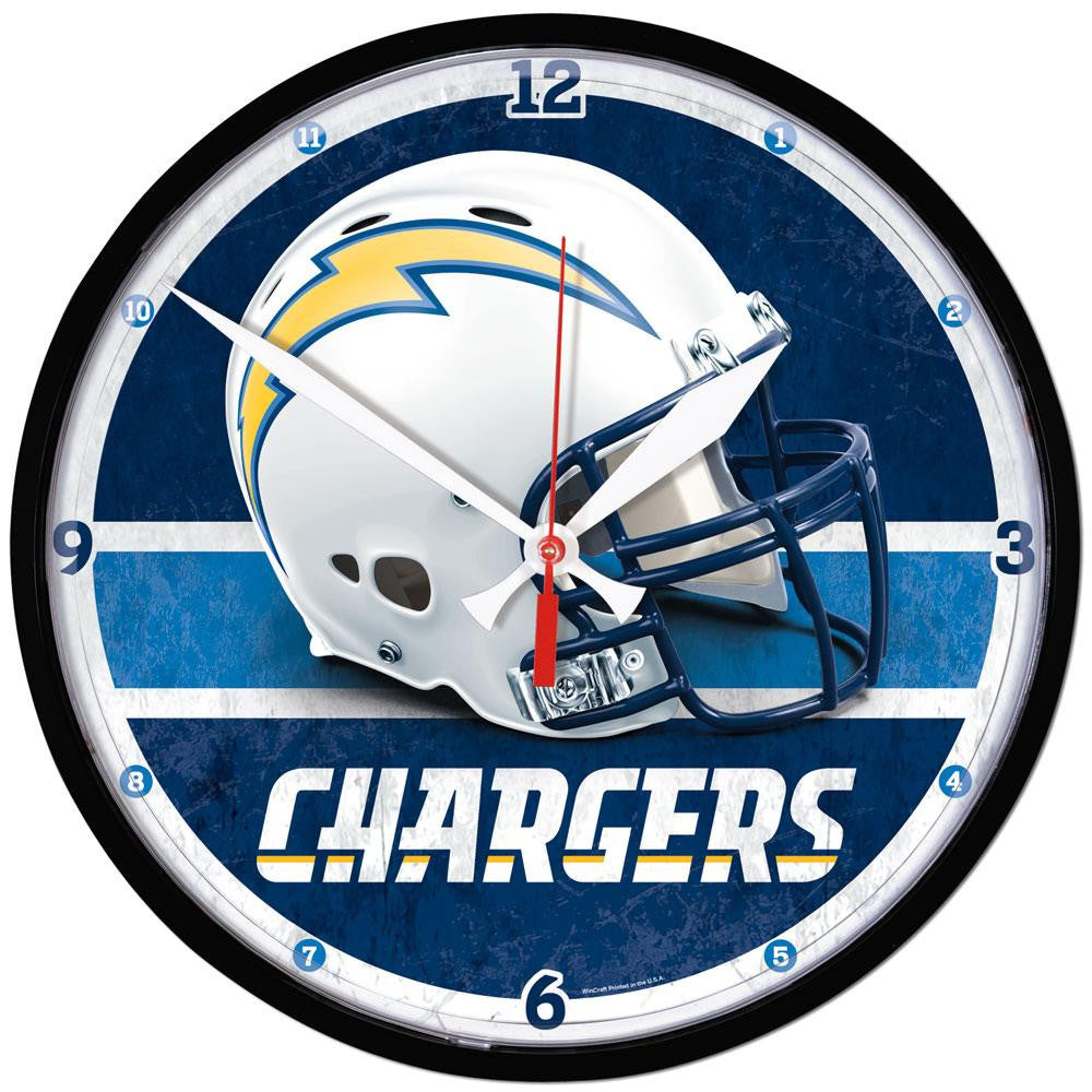 San Diego Chargers NFL Round Wall Clock
