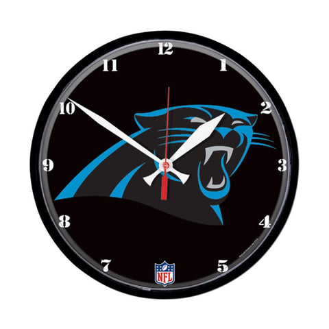 Carolina Panthers NFL Round Wall Clock