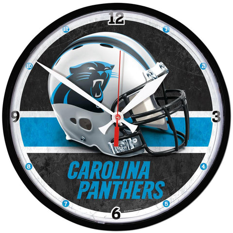 Carolina Panthers NFL Round Wall Clock