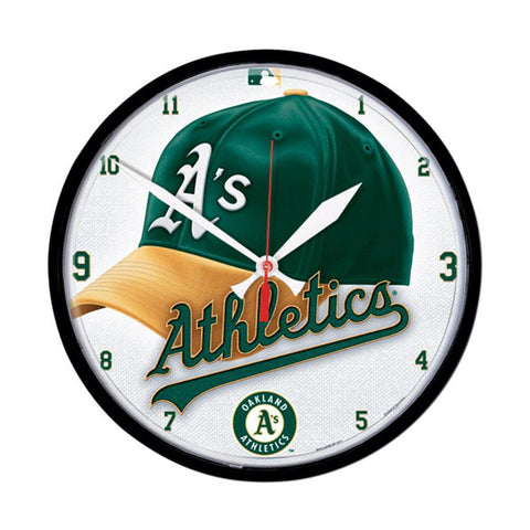 Oakland Athletics MLB Round Wall Clock