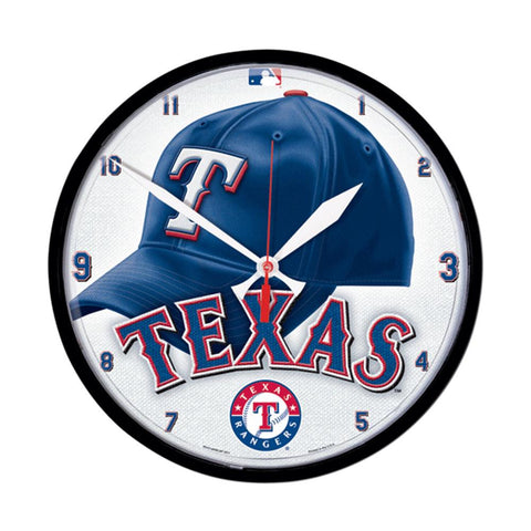 Texas Rangers MLB Round Wall Clock