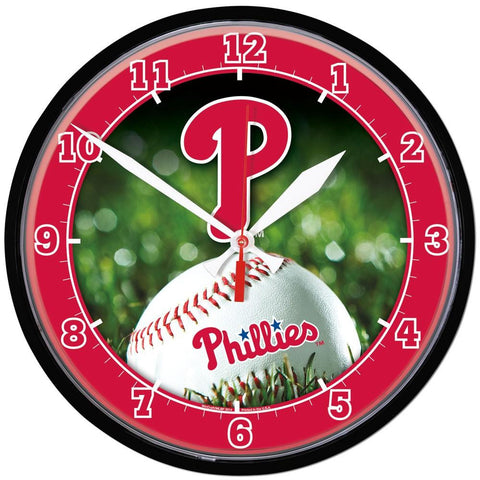 Philadelphia Phillies MLB Round Wall Clock