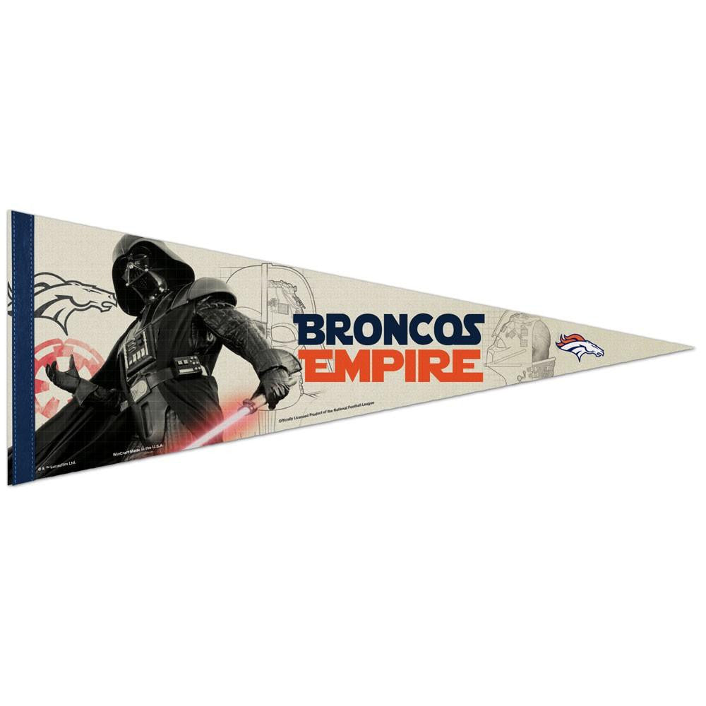Denver Broncos NFL Star Wars Darth Vader Premium Pennant (12in. x 30in.)