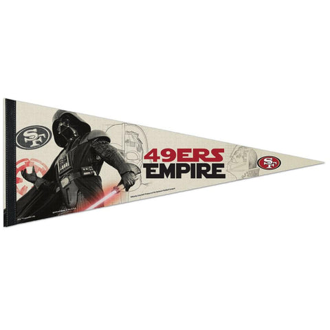 San Francisco 49ers NFL Star Wars Darth Vader Premium Pennant (12in. x 30in.)