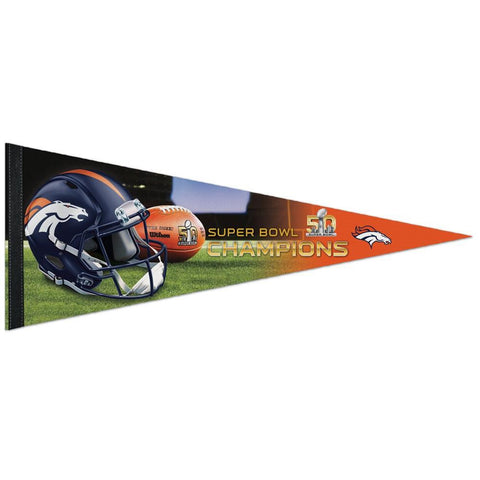 Denver Broncos NFL Super Bowl 50 Champions Classic Pennant (12in x 30in)