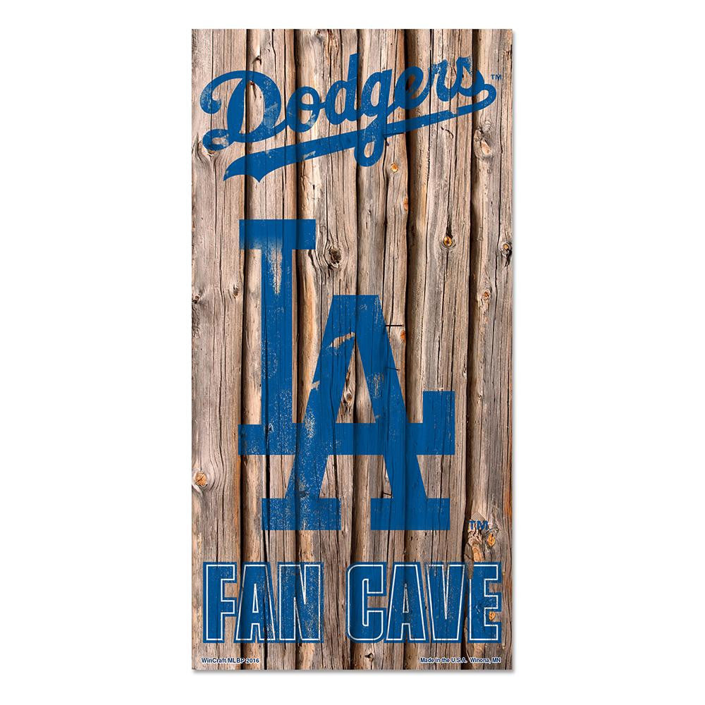 Los Angeles Dodgers MLB Fan Cave Retro Wood Sign (6in x12 in)