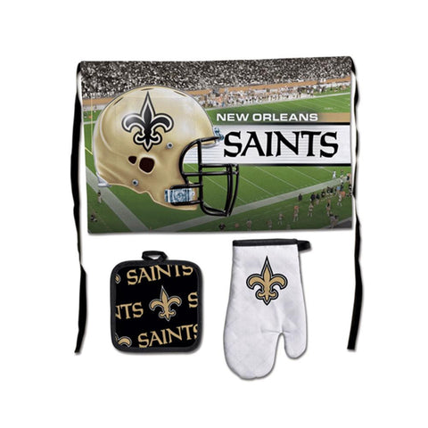New Orleans Saints NFL Premium 3-Piece Barbeque Tailgate Set