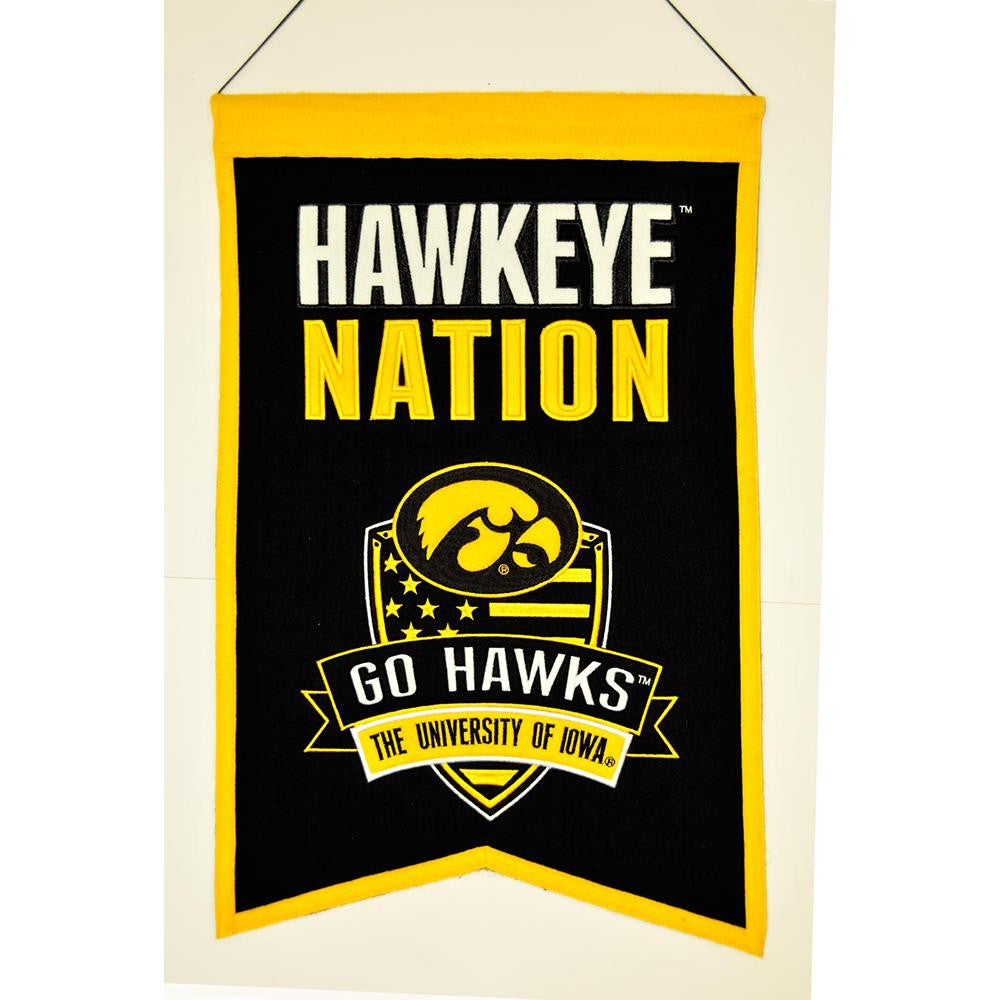 Iowa Hawkeyes NCAA Nations Banner (15x20)