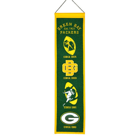 Green Bay Packers NFL Heritage Banner (8x32)