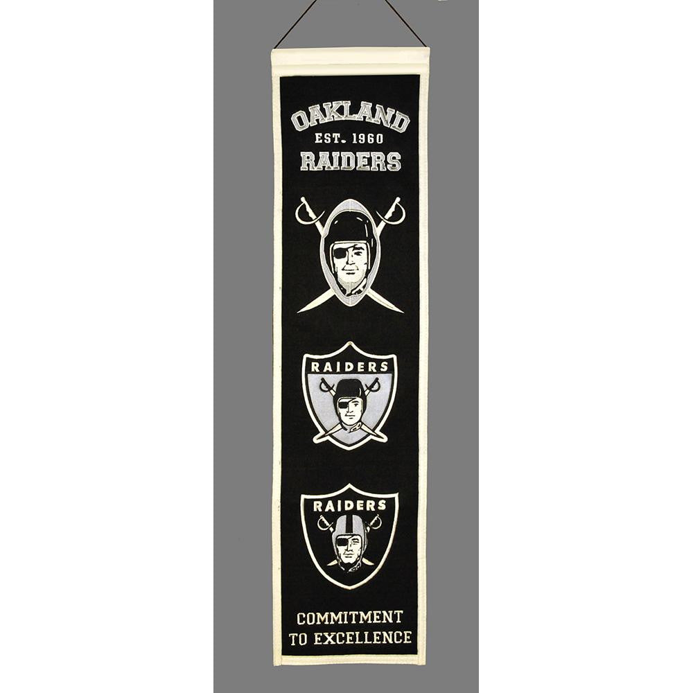 Oakland Raiders NFL Heritage Banner (8x32)