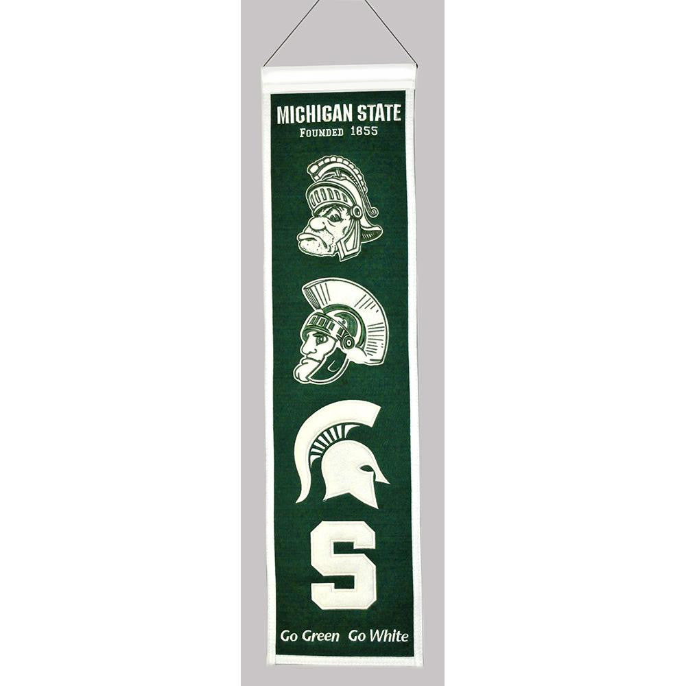 Michigan State Spartans NCAA Heritage Banner (8x32)