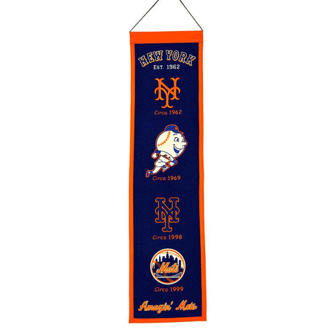 New York Mets MLB Heritage Banner (8x32)