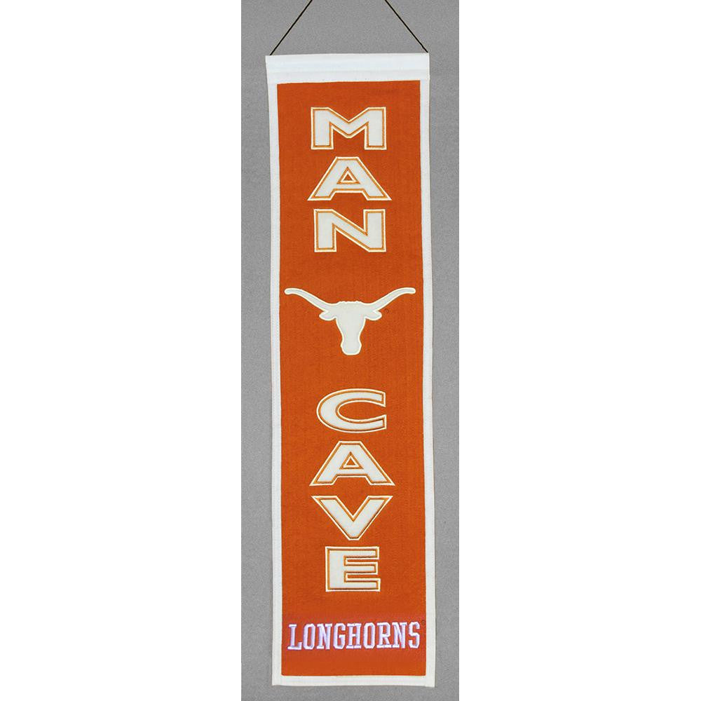 Texas Longhorns NCAA Man Cave Vertical Banner (8 x 32)