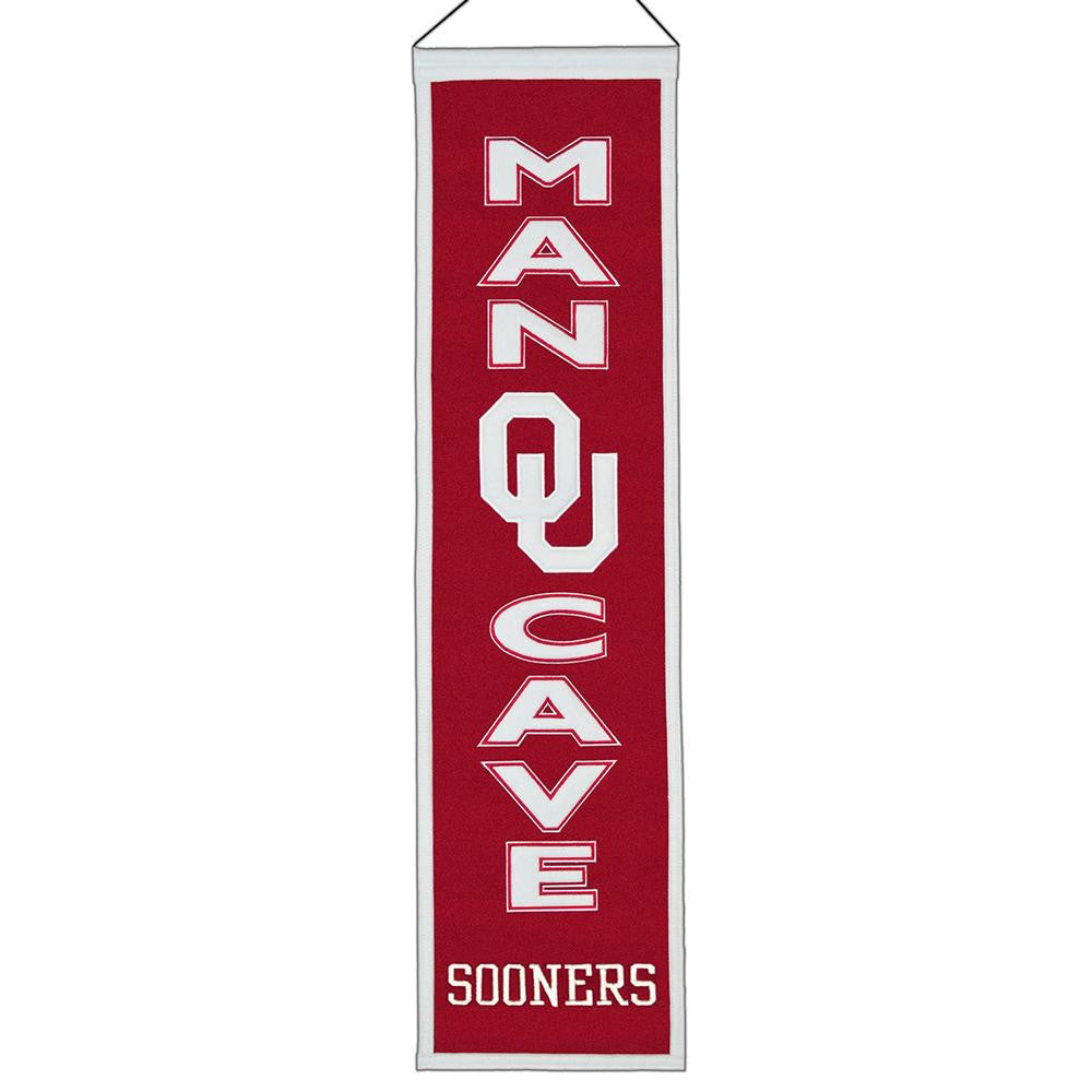 Oklahoma Sooners NCAA Man Cave Vertical Banner (8 x 32)