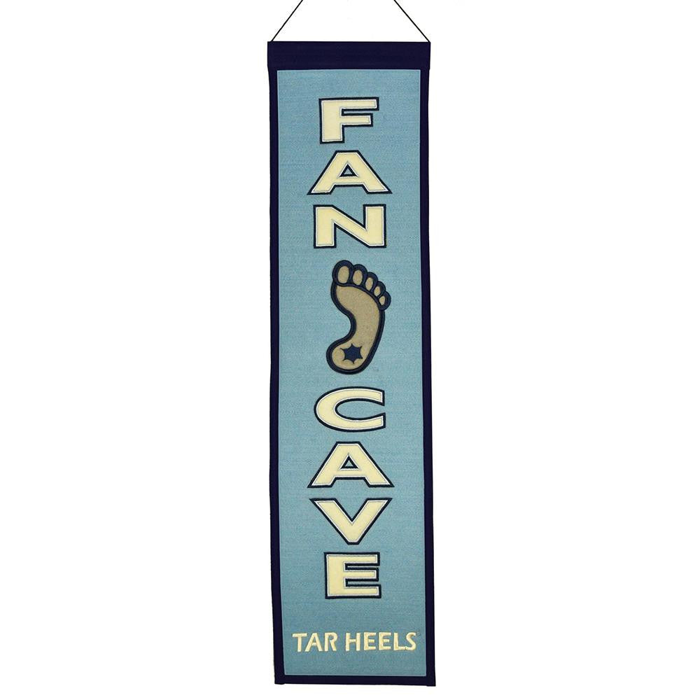 North Carolina Tar Heels NCAA Man Cave Vertical Banner (8 x 32)