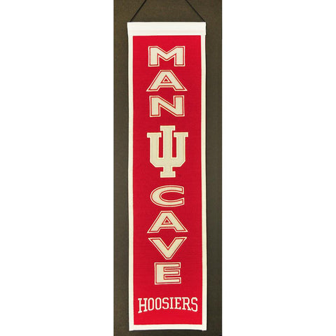 Indiana Hoosiers NCAA Man Cave Vertical Banner (8 x 32)